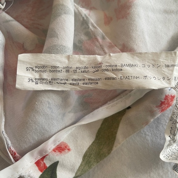 Zara Floral Print Women's Shorts Size:M Spring/Summer Cotton Shorts - Picture 3 of 5